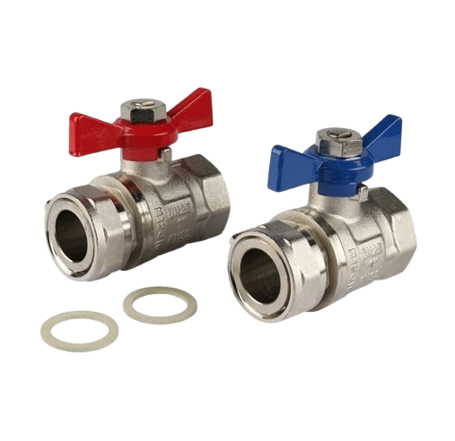 REHAU KÜRESEL VANA SETİ (ÇELİK KOLLEKTÖRLER İÇİN) 1